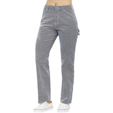 Dickies Women's Carpenter Pants - Navy White Stripes front