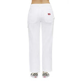Dickies Women's Carpenter Pants - White back