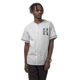 Huf x PRB Pabst Twill Baseball Jersey - White Front