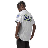 Huf x PRB Pabst Twill Baseball Jersey - White Side