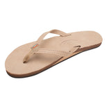 Rainbow Women's Single Layer Premier Leather Narrow Strap with Arch Support  - Sierra Brown front