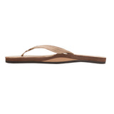 Rainbow Women's Single Layer Premier Leather Narrow Strap with Arch Support  - Sierra Brown inner side