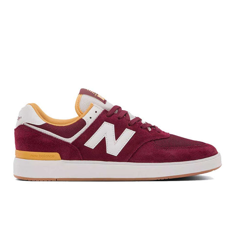 New Balance AM 574 Court - Burgundy/White