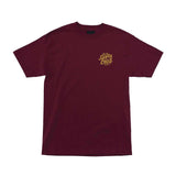 Santa Cruz Wooten Crest S/S T-shirt - Burgundy