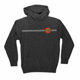 Santa Cruz Youth Classic Dot Pullover Hood - Charcoal Heather Front
