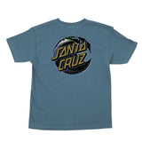 Santa Cruz Youth Holo Wave Dot S/S T-shirt - Jade Dome2
