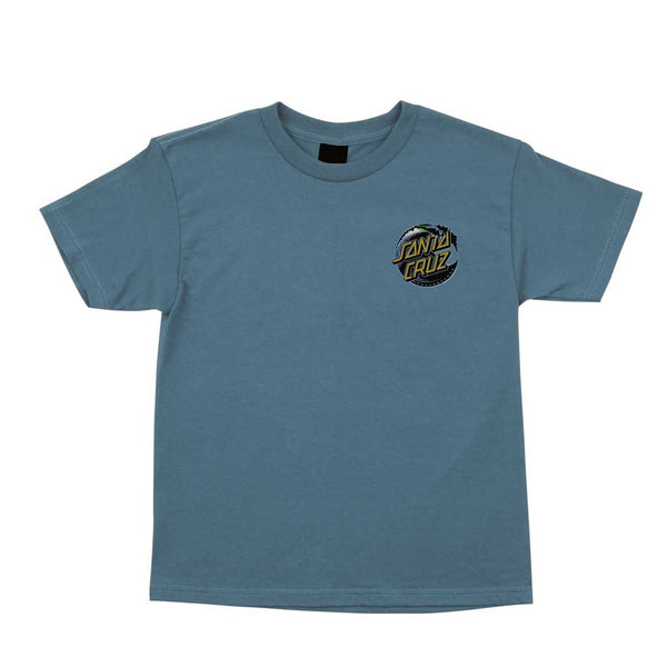 Santa Cruz Youth Holo Wave Dot S/S T-shirt - Jade Dome