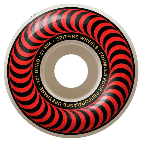 Spitfire F4 101 Classic 51mm Wheel - Red Front