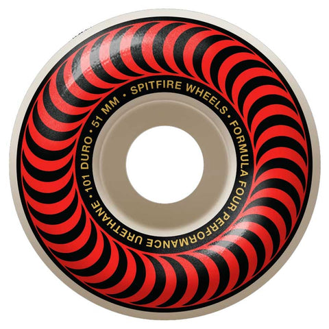 Spitfire F4 101 Classic 51mm Wheel - Red Front