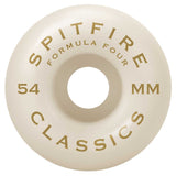 Spitfire F4 101 Classic 54mm Wheel - Silver Back