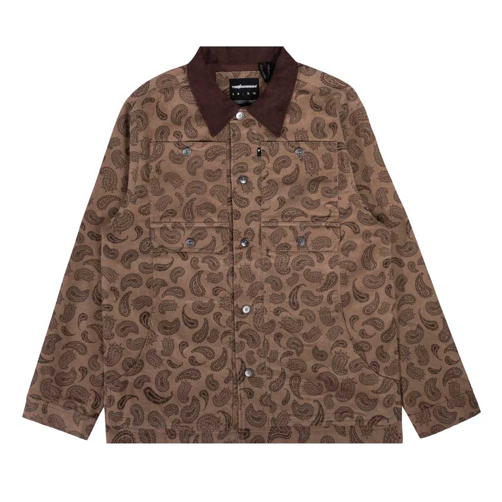 The Hundreds Paisley Jacket - Dark Khaki | Boarders