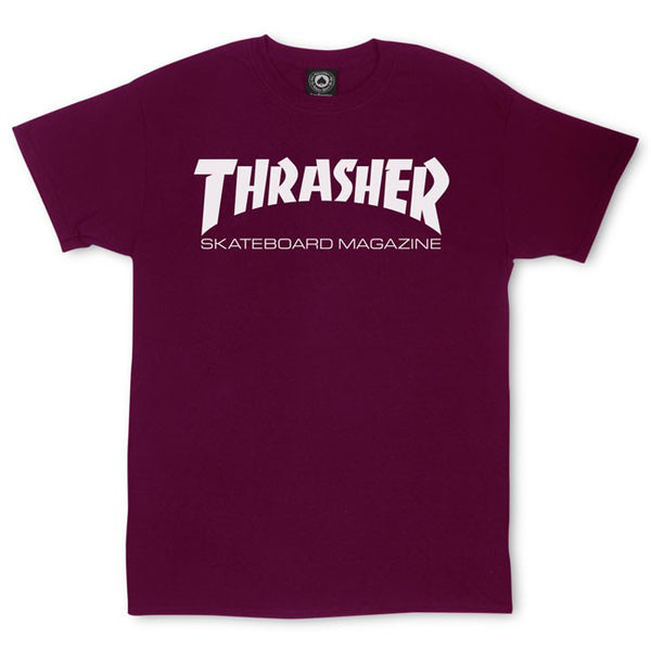 Thrasher Skate Magazine Tee - Maroon