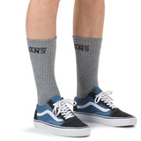 Vans  Classic Crew 3pk Socks - Heather Grey with Shoes
