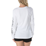 Vans Women's  Rose Throns L/S T-shirt - White Back