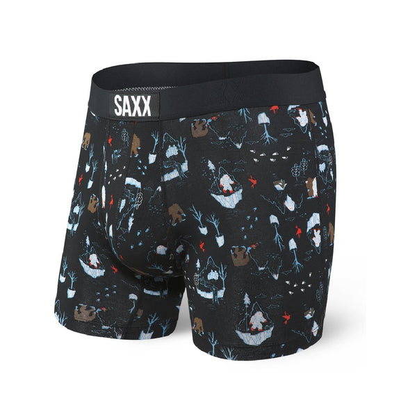 Saxx Vibe Boxer Brief - Black Yeti World front